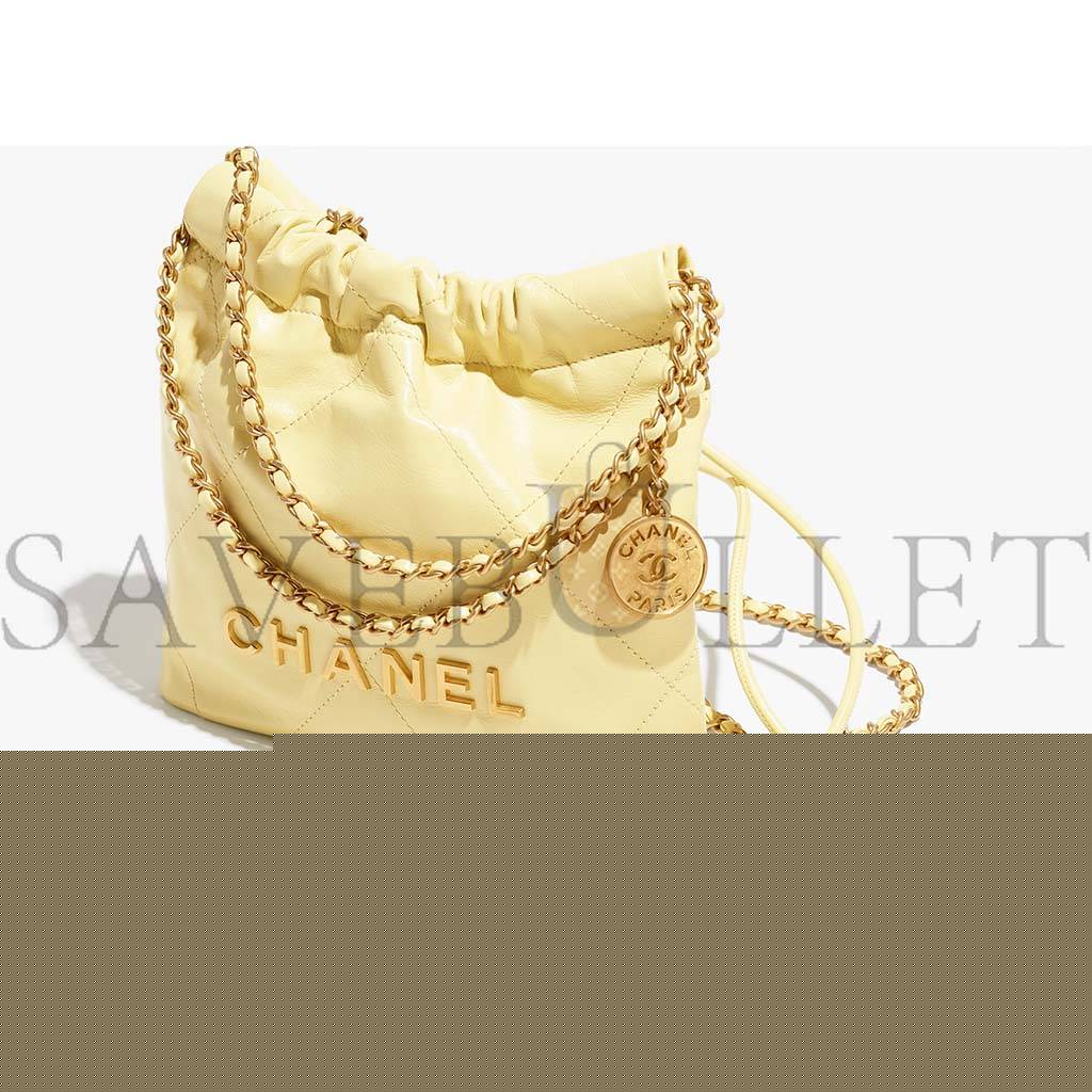 Ch*el 22 mini handbag as3980 b08037 nn289 (20*19*6cm)